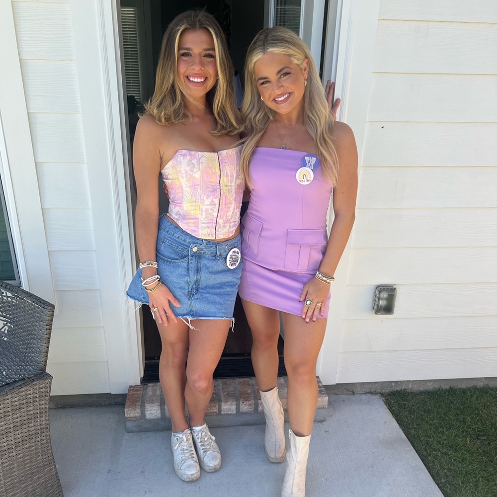Forever 21 Pink and Purple Mini Dresses